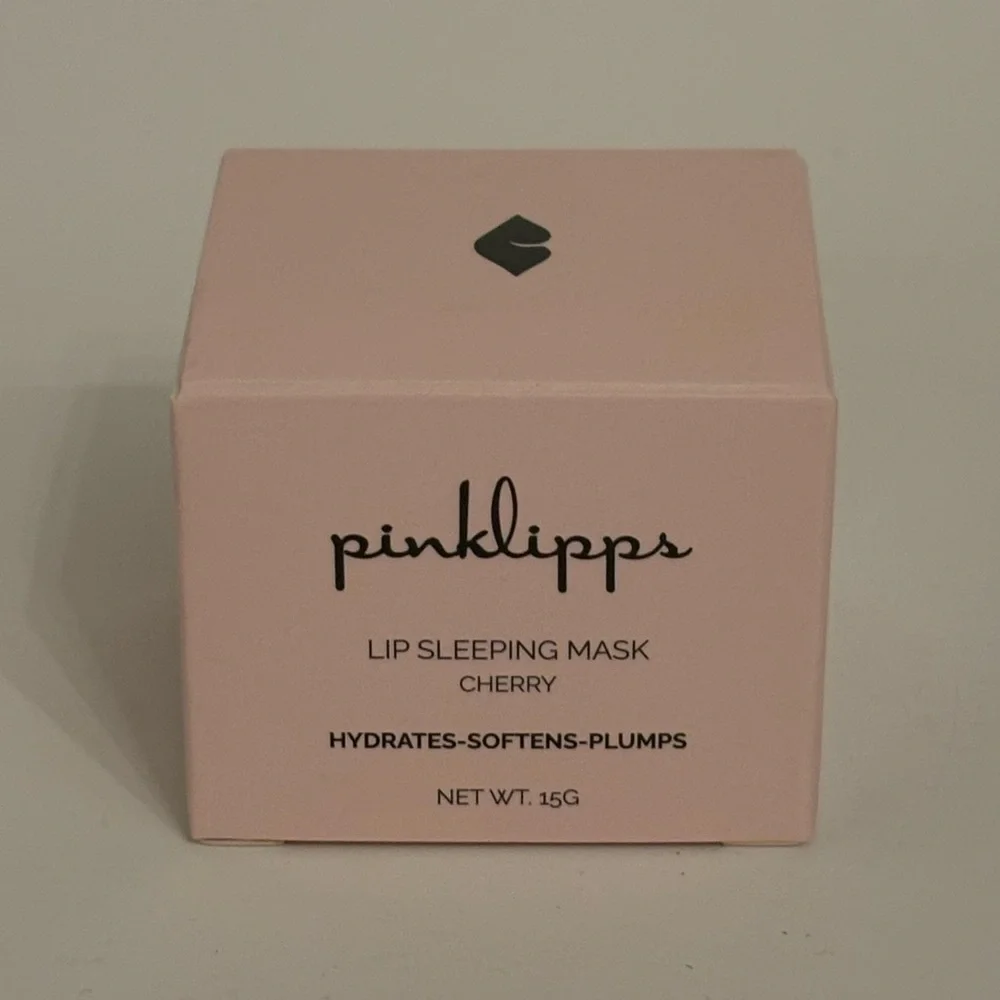 Pinklipps Lip Sleeping Mask Cherry Hydrates Softens Plumps New Pink Red OS